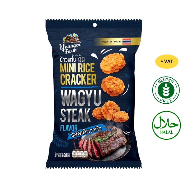 Younger Farm Mini Rice Crackers 60G x 24 (7 Flavours)